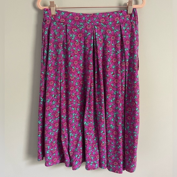 Bright Floral Lularoe Madison Skirt - Picture 6 of 8
